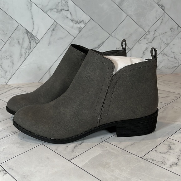 NWT Sun + Stone Womens Boot Booties Shoe Shoes Gray CADEE Zipper Gray 7.5M - Picture 5 of 11